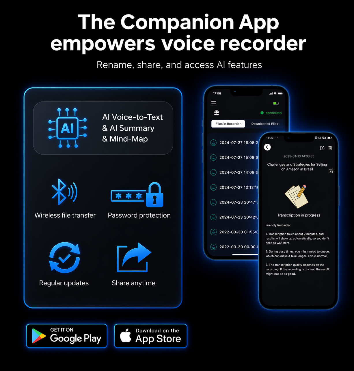 PocketSono AI Voice Recorder — Record, Transcribe & Summarize Meetings Automatically with GPT-4o